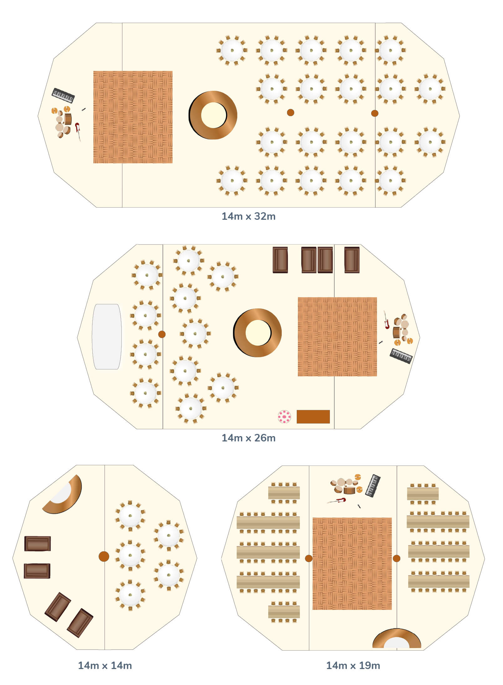 Aurora marquee layout options